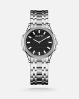 ‎ ساعة إلڤي رجاليه كلاسيك باللون الفضي | LAS072M11...