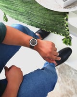 ‎ ساعة رجالية ستيل باللون الرمادي | LAS076M040404