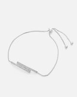 ‎ اسوارة نسائية بتصميم أنيق بلون فضي | MJB090F1103