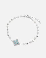 ‎ اسوارة نسائية متفردة باللون الفضي