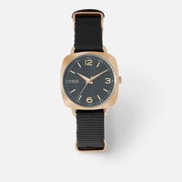 ‎ ساعة زايروس النسائية قماش بلون اسود | ZAN0061002...