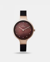 ‎ ساعة اوباكو النسائية بسوار شبكي بلون عصري | 19V1...