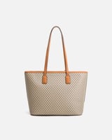 ‎ شنطة نسائيه ايمزوري من الجلد المنقوش البيج | ELH...