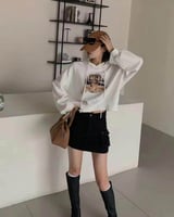  هودي نسائي الفي اند كو بتصميم أنيق بلون أبيض