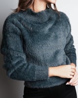 ‎ هودي نسائي الفي اند كو مميز بلون رمادي