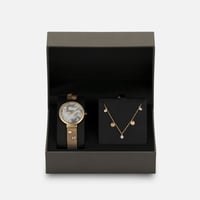 ‎ صندوق أنيق بساعة زايروس النسائية بسوار شبكي بلون...