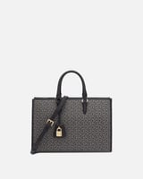 شنطه نسائية آن بتصميم عملي باللون الأسود