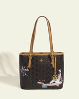 ‎ شنطة نسائية من الجلد بلون بني | MLH070F070701