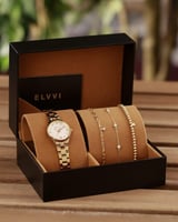 ‎ طقم هدايا نسائي إلڤي بتصميم كلاسيك | SLAS035L010...