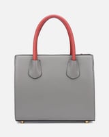 ‎ شنطة زايروس النسائية من الجلد باللون الرمادي | Z...