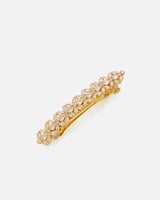 ‎ مشبك شعر بتصميم أنيق بلون ذهبي