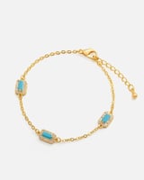 ‎ اسوارة نسائية بتصميم أنيق بلون ذهبي