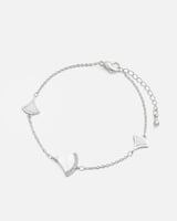 ‎ اسوارة نسائية عصرية باللون الفضي | MJB086F1103