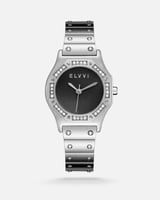 ‎ ساعة نسائية الفي اند كو بسير ستيل باللون الفضي