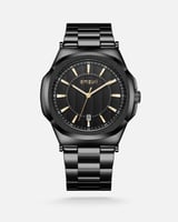 ‎ ساعة رجالية بسير ستيل أسود من ايمزوري | EAS029M0...