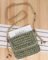 ‎ شنطة نسائية عصرية بلون الأخضر