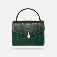 ‎ شنطة زايروس النسائية من الجلد الناعم باللون الأخ...