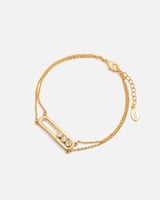 ‎ سوار نسائي بلون ذهبي بتصميم أنيق | ZJB149F0103