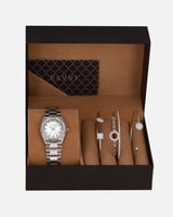 ‎ طقم هدايا نسائي بلون فضي | SLOS013L110311