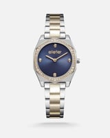 ‎ ساعة نسائيه ستيل بلون فضي وذهبي | TOS002L060506