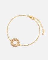 ‎ اسوارة نسائية بتصميم ملفت بلون ذهبي