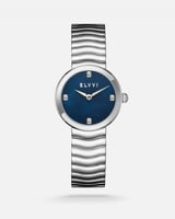 ‎ ساعة نسائيه بسير ستيل باللون الفضي | LAS055L1105...