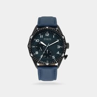 ‎ ساعة زايروس الرجالية من الجلد بلون عصري | ZAL037...