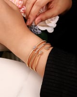 ‎ اساور نسائيه بلون ذهبي بتصميم متفرد | ZJS025L01