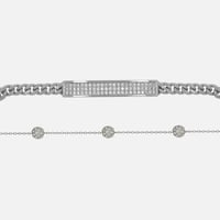 ‎ اسواره نسائية باللون الفضي بتصميم أنيق | SB002L1...