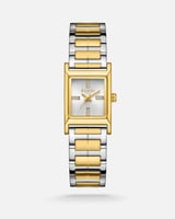 ساعة نسائية الفي اند كو بلون فضي وذهبي