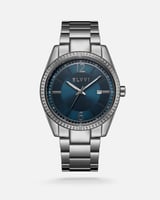 ‎ ساعة رجالية إلڤي ستيل باللون الرمادي | LAS028M04...