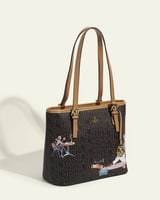 ‎ شنطة نسائية من الجلد بلون بني | MLH070F070701