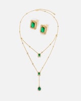 ‎ طقم نسائي متفرد باللون الذهبي | MJS032F0108