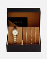 طقم هدية نسائية الفي اند كو ساعة وأساور