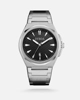 ‎ ساعة رجالية ستيل بلون فضي