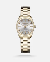 ‎ ساعة اليتير نسائيه بسير ستيل باللون الذهبي | TAS...