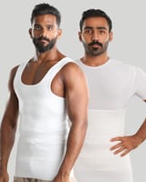 بكج الأناقة الرجالية مشد الجسم العلاقي والنصف كم