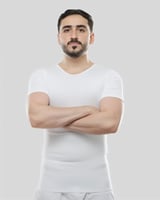 مشد رجالي نص كم لشد البطن و الخصر تحت الثوب من بيك...