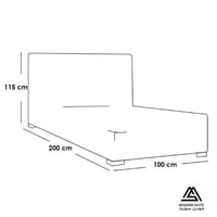 سرير انفينتي العصري بتصميم راس منحني