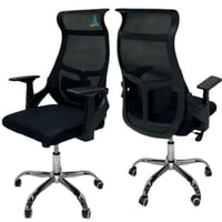 كرسي مكتب شبكي مريح مع مسند رأس وظهر قابل للتعديل...