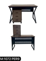 مكتب ميلامين مع كومودينة ارجل حديد