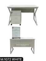 مكتب ميلامين مع كومودينة ارجل حديد