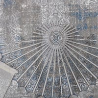 سجاد ماربل مودرن ازرق