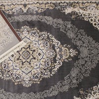 سجاد تركي كلاسيك فاخر رمادي