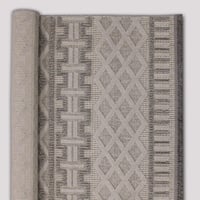 سجاد خيش سندس - رمادي - كريم