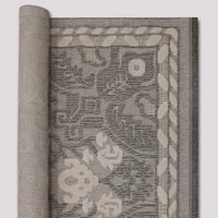 خيش ملكي فاخر كريمي - رمادي غامق