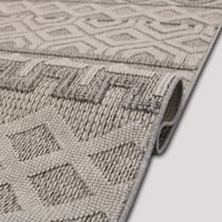 سجاد خيش سندس - رمادي - كريم