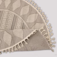 سجاد دائري دافنشي بيج/بني