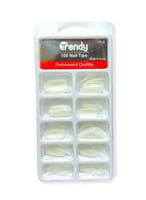 مجموعة اظافر اصطناعية 100 حبه ابيض قابل للطلاء طقم...