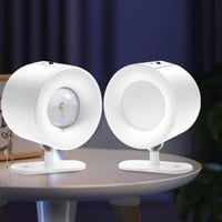 إضاءتين جدارية LED ، قابلة للدوران مع جهاز تحكم عن...